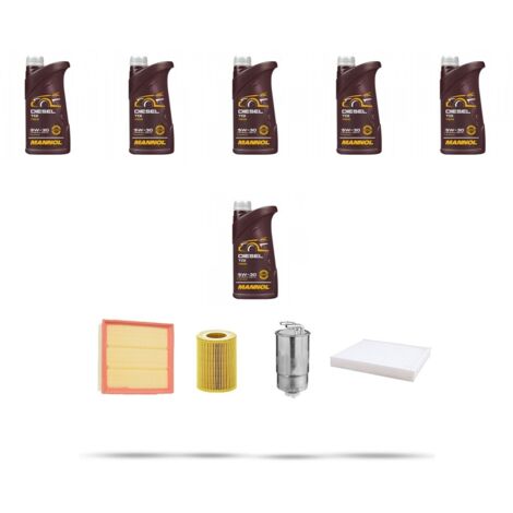Kit tagliando 4 FILTRI e 6L OLIO compatibile con Opel Corsa D 1.7 CDTI 96 kw Dal 2006