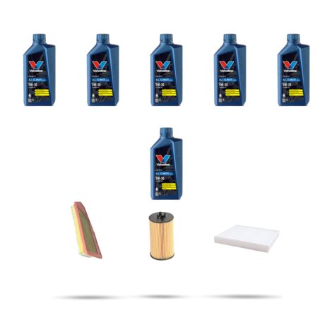 Kit tagliando 4 FILTRI e 6L OLIO compatibile con Opel Insigna B 1.6 Turbo 147kw Dal 2018