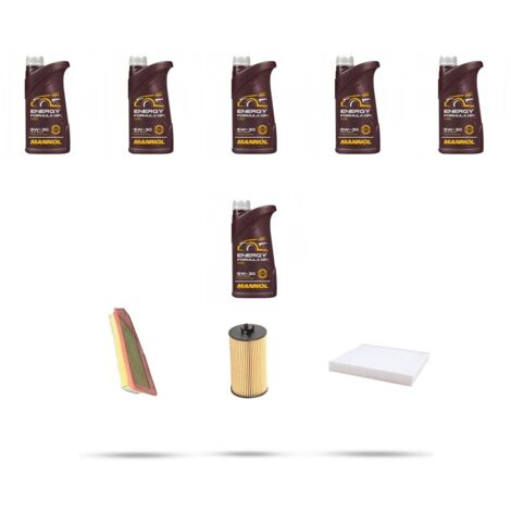 Kit tagliando 4 FILTRI e 6L OLIO compatibile con Opel Insigna B 1.6 Turbo 147kw Dal 2018