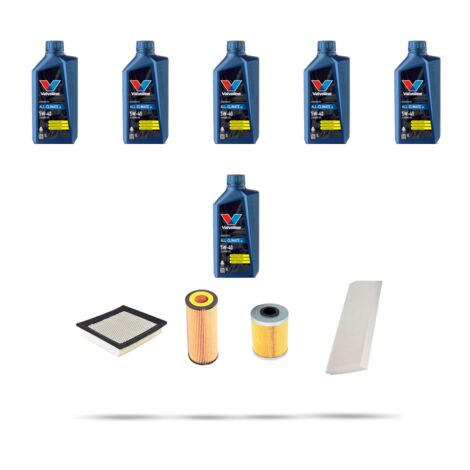 Kit tagliando 4 FILTRI e 6L OLIO compatibile con Opel Vectra C 2.2 DTI 92kw dal 2002