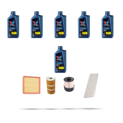 Kit tagliando 4 FILTRI e 6L OLIO compatibile con Opel Vivaro B 1.6 CDTI 66kw dal 2014