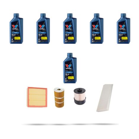 Kit tagliando 4 FILTRI e 6L OLIO compatibile con Opel Vivaro B 1.6 CDTI 70kw dal 2015