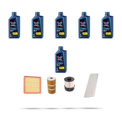 Kit tagliando 4 FILTRI e 6L OLIO compatibile con Opel Vivaro B 1.6 CDTI 85kw dal 2015