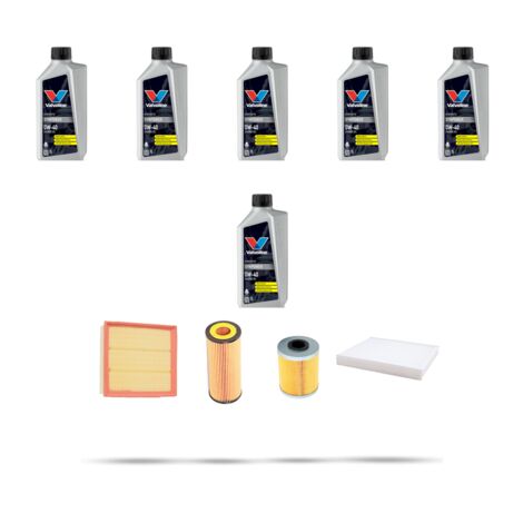 Kit tagliando 4 FILTRI e 6L OLIO compatibile con Opel Zafira A 2.0 DTI 74kw dal 2000