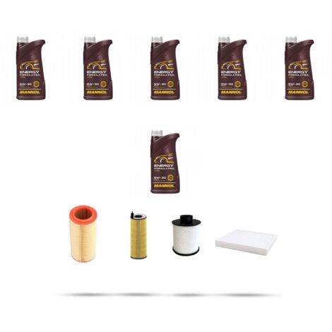Kit tagliando 4 FILTRI e 6L OLIO compatibile con Peugeot Boxer III 2.2 HDI FAP 81kw dal 2011