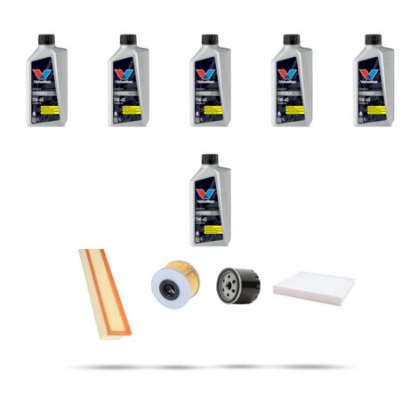 Kit tagliando 4 FILTRI e 6L OLIO compatibile con Renault Clio II 1.9 dTi 59kw Dal 2000