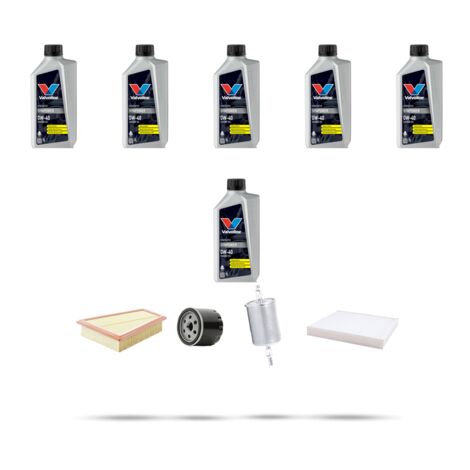 Kit tagliando 4 FILTRI e 6L OLIO compatibile con Renault Clio II 2.0 16v 132kw Dal 2003