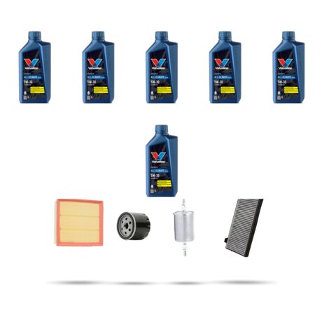 Kit tagliando 4 FILTRI e 6L OLIO compatibile con Renault Espace IV 3.5 V6 24V 177Kw dal 2002