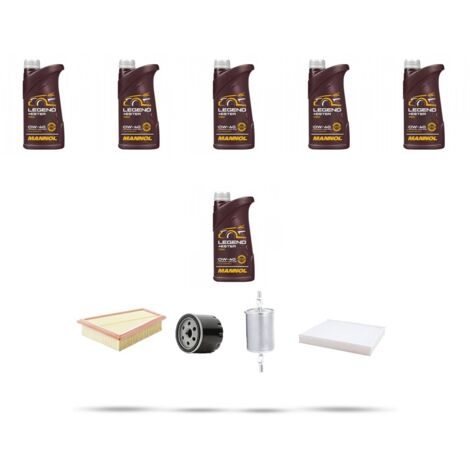 Kit tagliando 4 FILTRI e 6L OLIO compatibile con Renault Megame iii 2.0 16V TCE 132Kw dal 2009