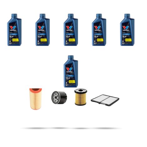Kit tagliando 4 FILTRI e 6L OLIO compatibile con Renault Scenic I 1.9 dti 74kw Dal 1997