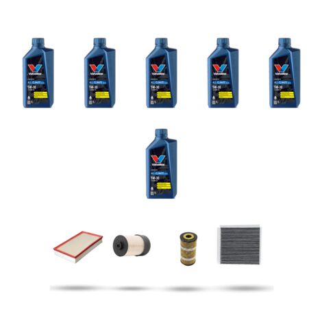 Kit tagliando 4 FILTRI e 6L OLIO compatibile con Renault Trafic III 1.6 Dci 70kw dal 2015