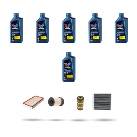 Kit tagliando 4 FILTRI e 6L OLIO compatibile con Renault Trafic III 1.6 Dci 85kw dal 2014