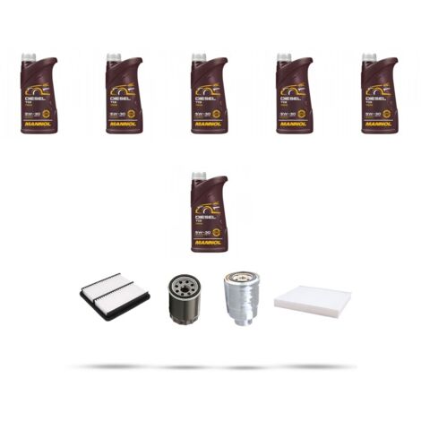 Kit tagliando 4 FILTRI e 6L OLIO compatibile con Suzuki Grand Vitara 2.0 TD 64kw dal 1998