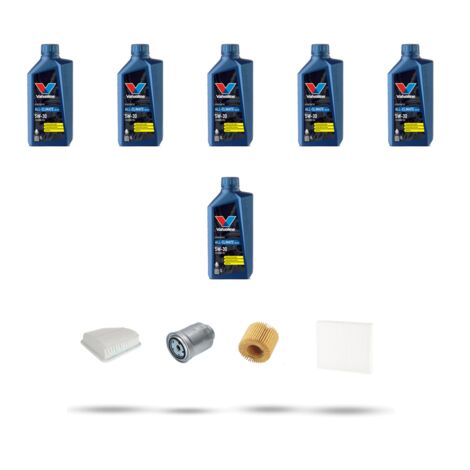 Kit tagliando 4 FILTRI e 6L OLIO compatibile con Toyota Rav 4 III 2.2 D-4D 98kw Dal 2005