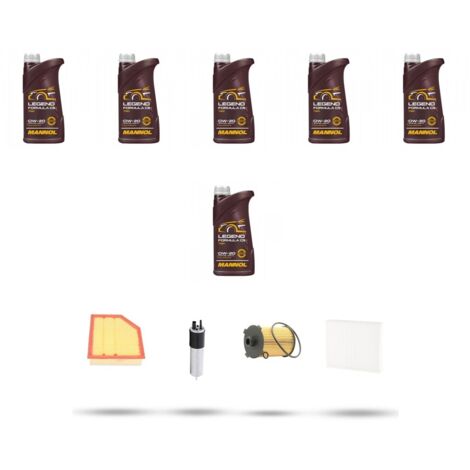 Kit tagliando 4 FILTRI e 6L OLIO compatibile con Volvo XC90 II 2.0 D5 Polestar 177kw Dal 2018