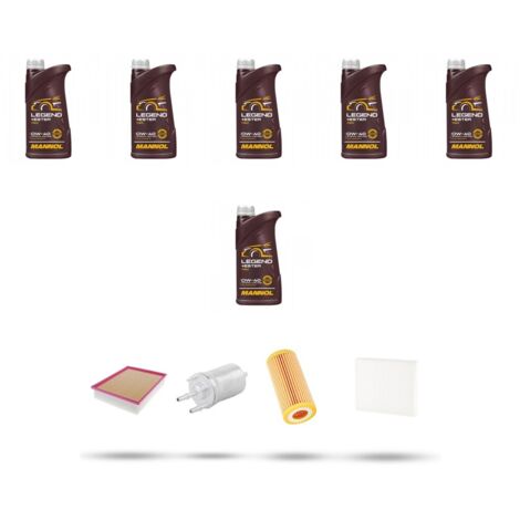 Kit tagliando 4 FILTRI e 6L OLIO compatibile con Vw POLO V (6R,6C) 1.8 GTI 141kw Dal 2014