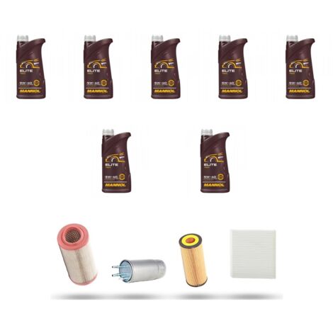 Kit tagliando 4 FILTRI e 7L OLIO compatibile con Alfa Romeo Brera (939) 2.4 jtdm 147kw dal 2005