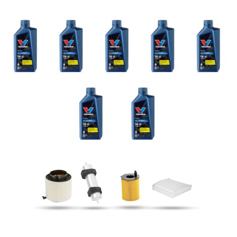 Kit tagliando 4 FILTRI e 7L OLIO compatibile con Audi A5 (8T3,8F7,8TA) 3.0 tdi 150kw dal 2011
