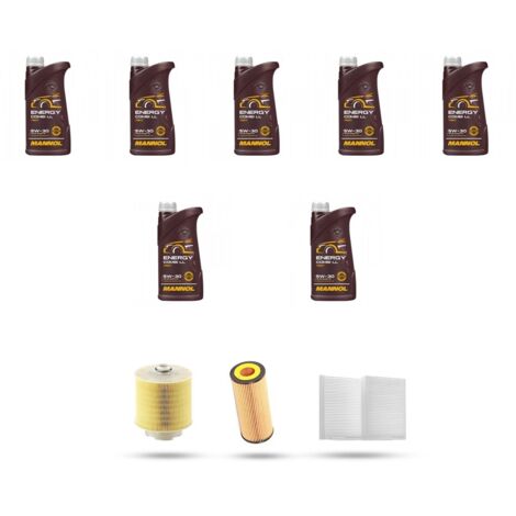 Kit tagliando 4 FILTRI e 7L OLIO compatibile con Audi A6 II (C6) 3.0 tfsi v6 213kw dal 2008 al 2011