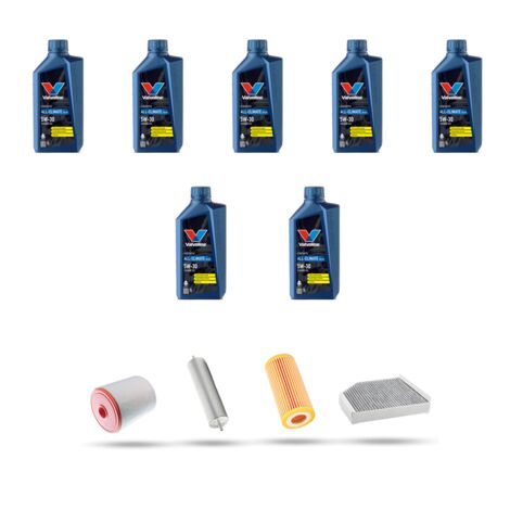 Kit tagliando 4 FILTRI e 7L OLIO compatibile con Audi A7 (4GA,4GF) 3.0 tdi 160kw 2014