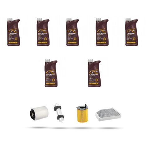 Kit tagliando 4 FILTRI e 7L OLIO compatibile con Audi A8 (4H) 3.0 TDI 176kw dal 2012