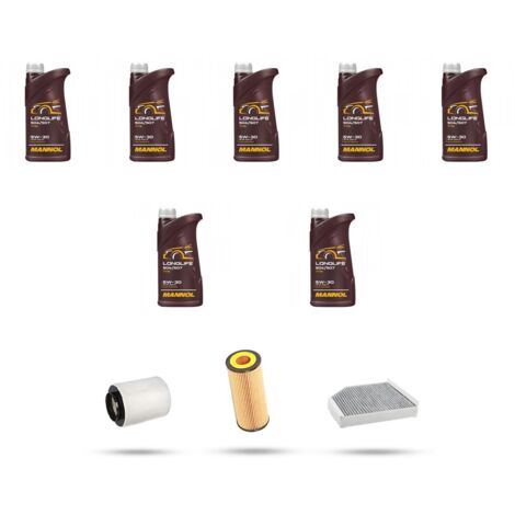 Kit tagliando 4 FILTRI e 7L OLIO compatibile con Audi A8 (4H) 3.0 TFSI 245kw dal 2010
