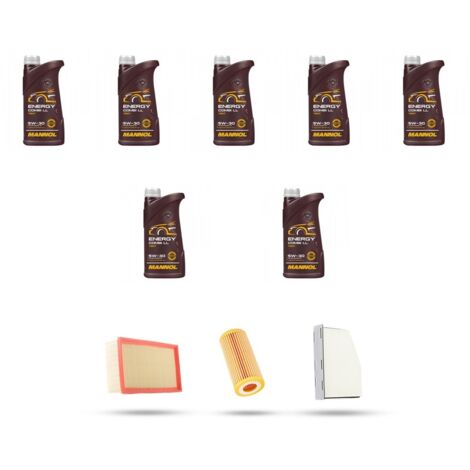 Kit tagliando 4 FILTRI e 7L OLIO compatibile con Audi Q3 (8UB,8UG) 2.5 tfsi 250kw dal 2013