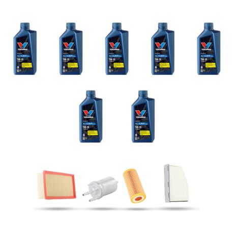 Kit tagliando 4 FILTRI e 7L OLIO compatibile con Audi TT II (8J3) 2.5 tfsi 250kw dal 2009
