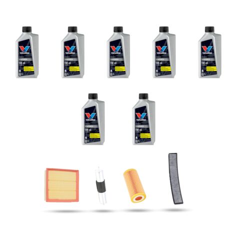Kit tagliando 4 FILTRI e 7L OLIO compatibile con Bmw serie 3 (E46) 320i ci 110kw dal 1998