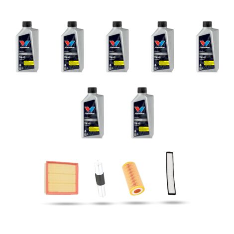 Kit tagliando 4 FILTRI e 7L OLIO compatibile con Bmw serie 3 (E46) 323i ci 125kw dal 1998