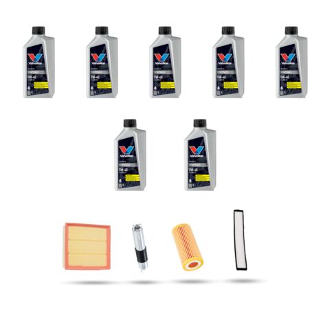 Kit tagliando 4 FILTRI e 7L OLIO compatibile con Bmw serie 3 (E46) 325i 141kw dal 2000