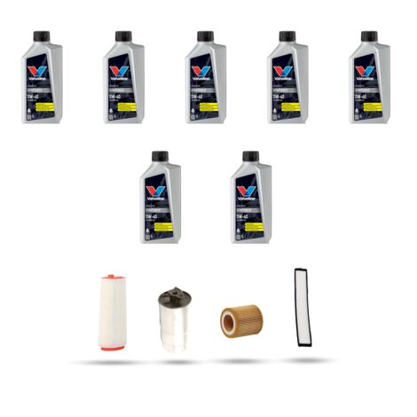 Kit tagliando 4 FILTRI e 7L OLIO compatibile con Bmw serie 3 (E46) 330d 135kw dal 1999 al 2003