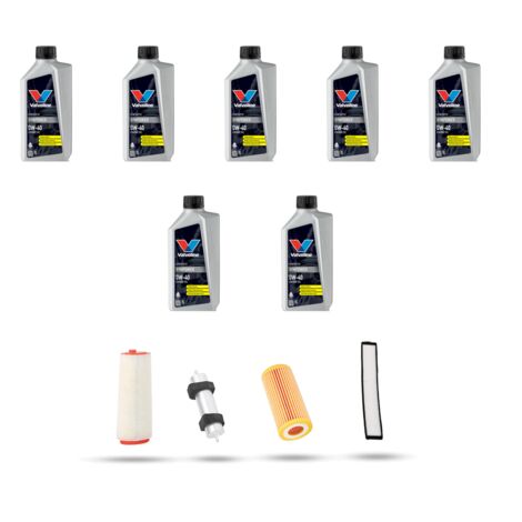 Kit tagliando 4 FILTRI e 7L OLIO compatibile con Bmw serie 3 (E46) 330d 150kw dal 2003 al 2007