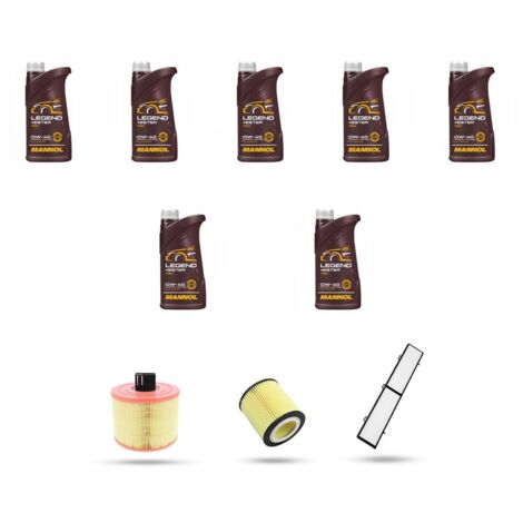 Kit tagliando 4 FILTRI e 7L OLIO compatibile con Bmw serie 3 (E90,E91,E92,E93) 330xi 200kw dal 2007