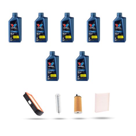 Kit tagliando 4 FILTRI e 7L OLIO compatibile con Bmw serie 3 (F30, F80,F31) 330d 190kw dal 2012