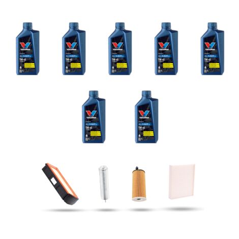 Kit tagliando 4 FILTRI e 7L OLIO compatibile con Bmw serie 3 (F30, F80,F31) 330d 210kw dal 2015