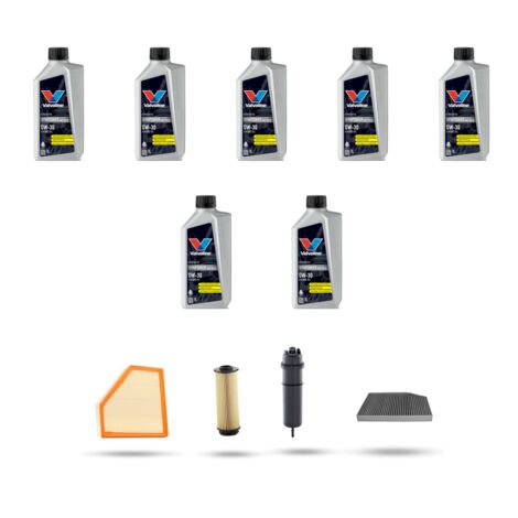 Kit tagliando 4 FILTRI e 7L OLIO compatibile con Bmw serie 3 (G20, G21,G80) 330d 195kw dal 2019