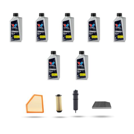 Kit tagliando 4 FILTRI e 7L OLIO compatibile con Bmw serie 3 (G20, G21,G80) 330d hybrid 210kw dal 2020