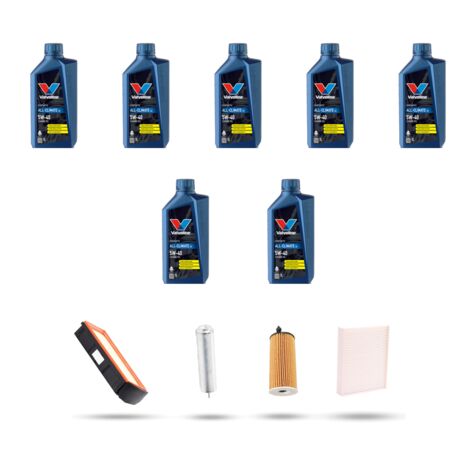 Kit tagliando 4 FILTRI e 7L OLIO compatibile con Bmw serie 3 Gt (F34) 330d 190kw dal 2014