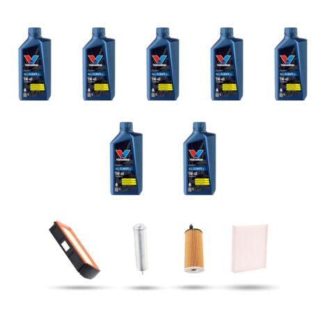 Kit tagliando 4 FILTRI e 7L OLIO compatibile con Bmw serie 3 Gt (F34) 335DX 230kw dal 2014