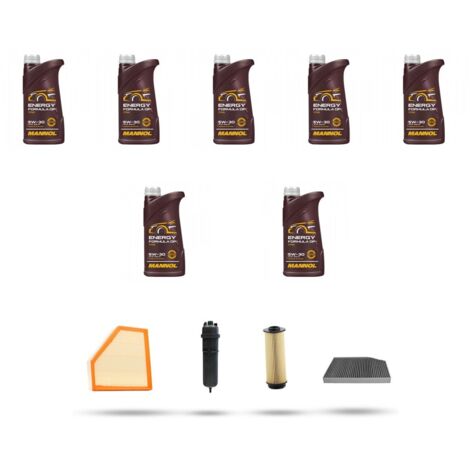 Kit tagliando 4 FILTRI e 7L OLIO compatibile con Bmw serie 4 (G22,G23 G80) 430d hybrid 210kw dal 2021