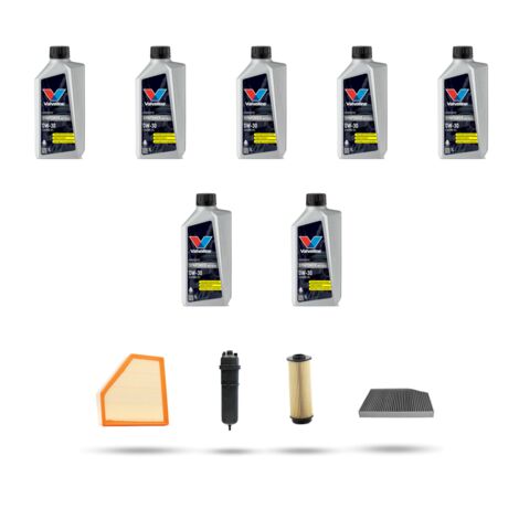 Kit tagliando 4 FILTRI e 7L OLIO compatibile con Bmw serie 4 (G22,G23 G80) M440D Hybrid 250kw dal 2021