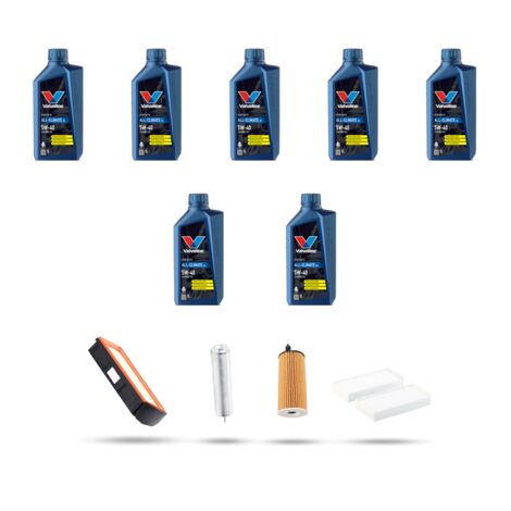 Kit tagliando 4 FILTRI e 7L OLIO compatibile con Bmw serie 6 (F06GC) 640d 230kw dal 2012