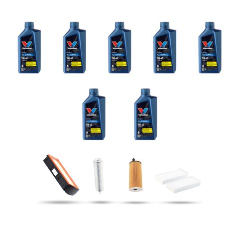 Kit tagliando 4 FILTRI e 7L OLIO compatibile con Bmw serie 7 (F01, F02) 730d 155kw dal 2011