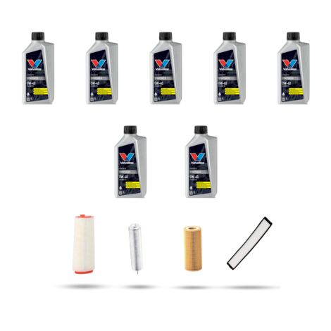 Kit tagliando 4 FILTRI e 7L OLIO compatibile con Bmw x3 (E83) 3.0d 150kw dal 2003 al 2005