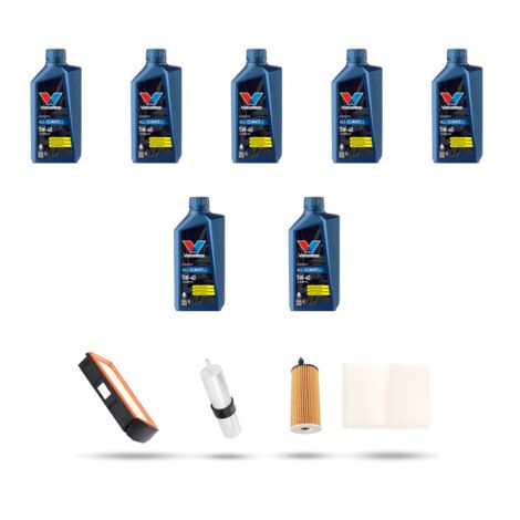 Kit tagliando 4 FILTRI e 7L OLIO compatibile con Bmw x3 (F25) 35d 230kw dal 2011 al 2017