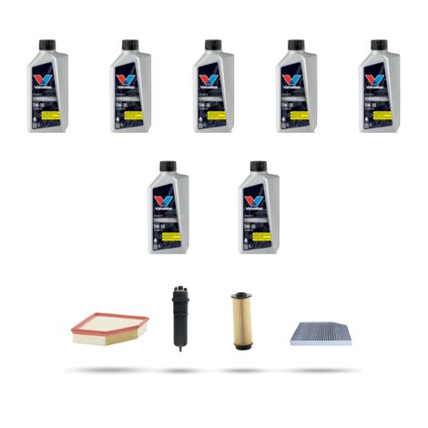 Kit tagliando 4 FILTRI e 7L OLIO compatibile con Bmw x3 (G01,F97) 30dx 183kw dal 2017
