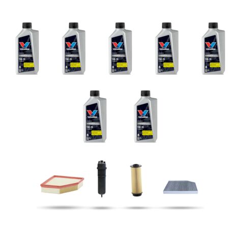 Kit tagliando 4 FILTRI e 7L OLIO compatibile con Bmw x3 (G01,F97) 30dx 195kw dal 2017