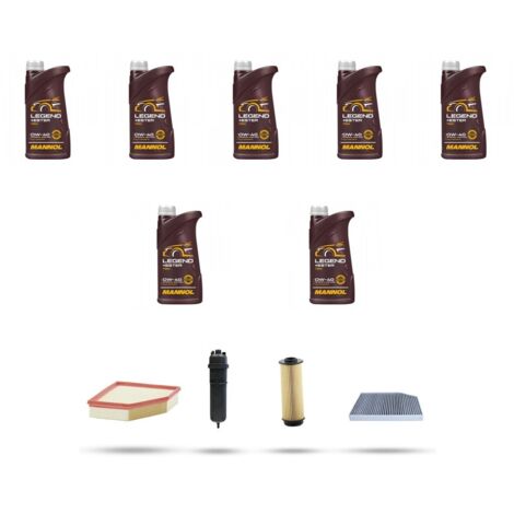 Kit tagliando 4 FILTRI e 7L OLIO compatibile con Bmw x3 (G01,F97) 30dx hybrid 183kw dal 2020
