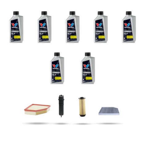 Kit tagliando 4 FILTRI e 7L OLIO compatibile con Bmw x3 (G01,F97) M40 hybrid 250kw dal 2018